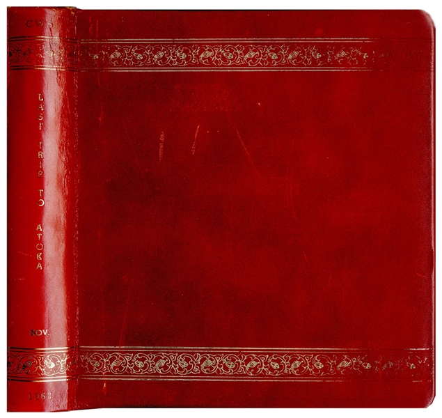 Photo Album of the Kennedy Family, With 16 Photos of Their Last Trip to Atoka, Virginia in November 1963 -- Housed in White House Photographer Cecil Stoughton's Personal Red Leather Binder